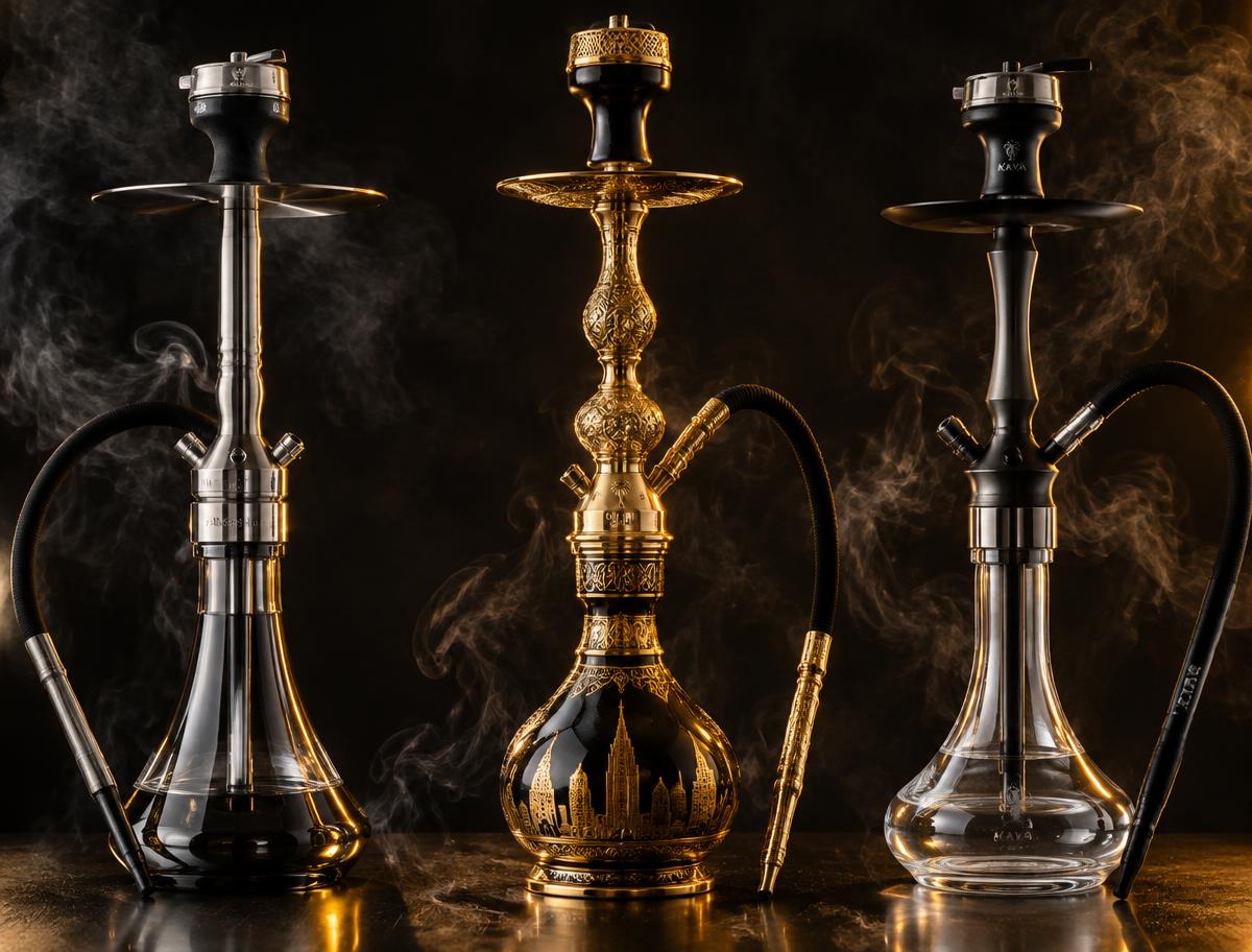 Russian, Dubai and Kaya hookahs